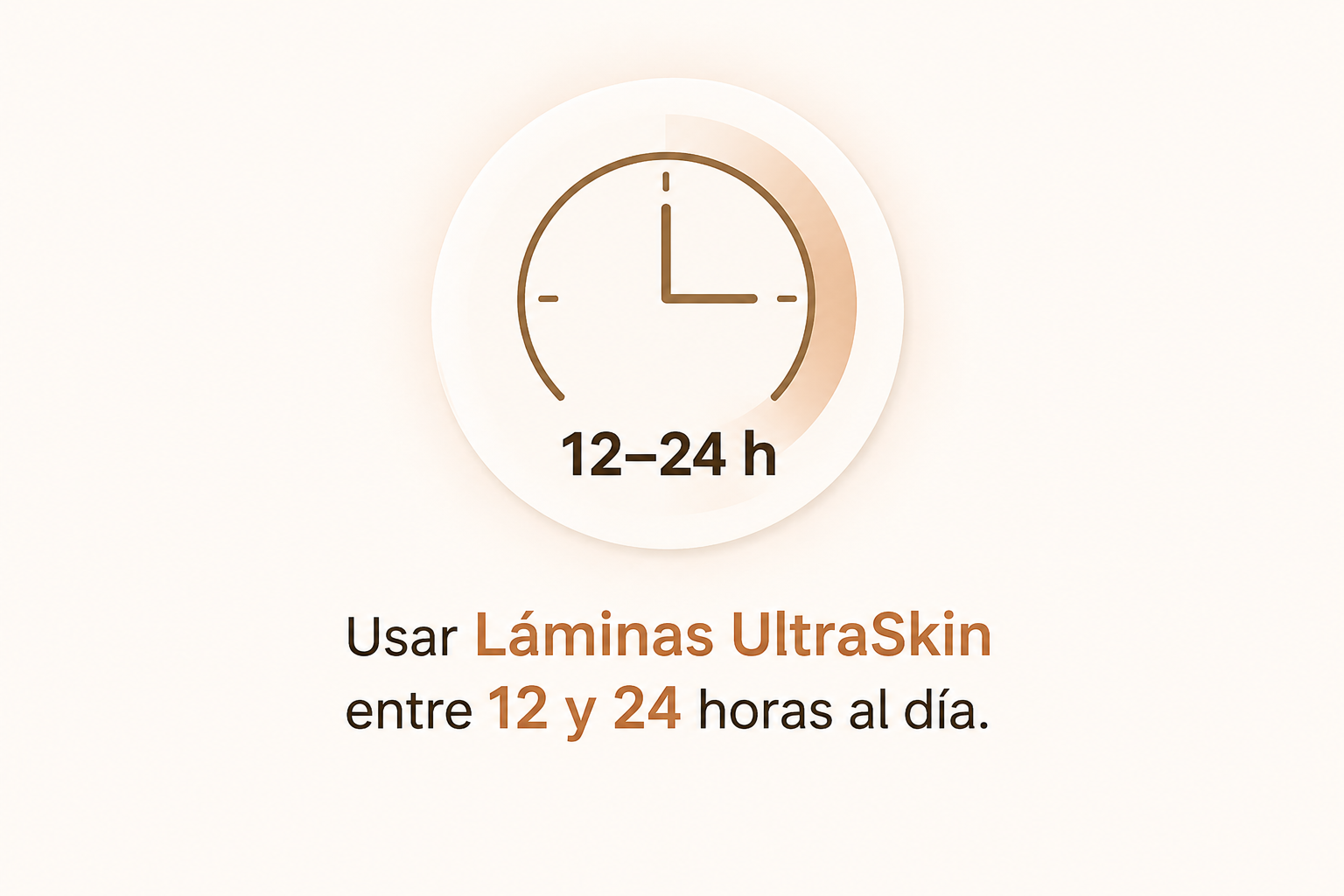 Usar Láminas UltraSkin entre 12 y 24 horas al día