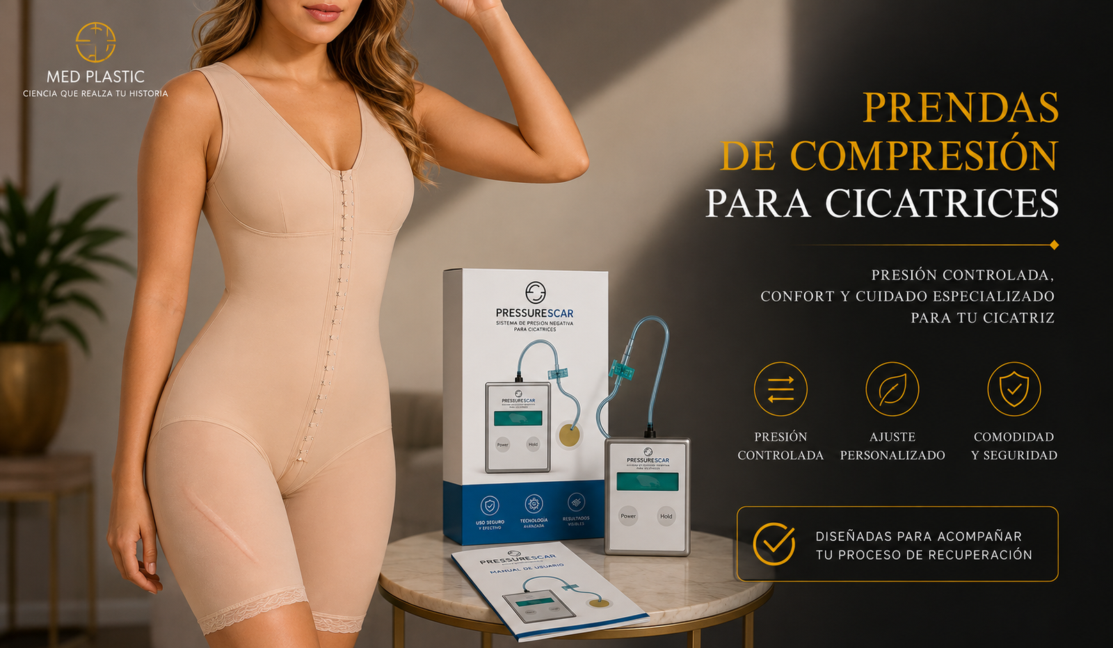 Prendas de compresión para cicatrices hipertróficas