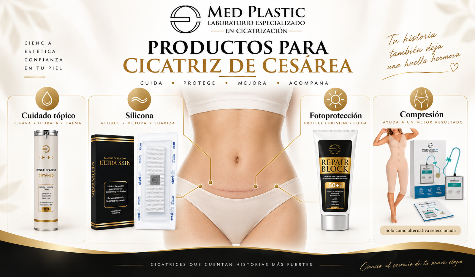 Productos para cicatriz de cesárea de Med Plastic