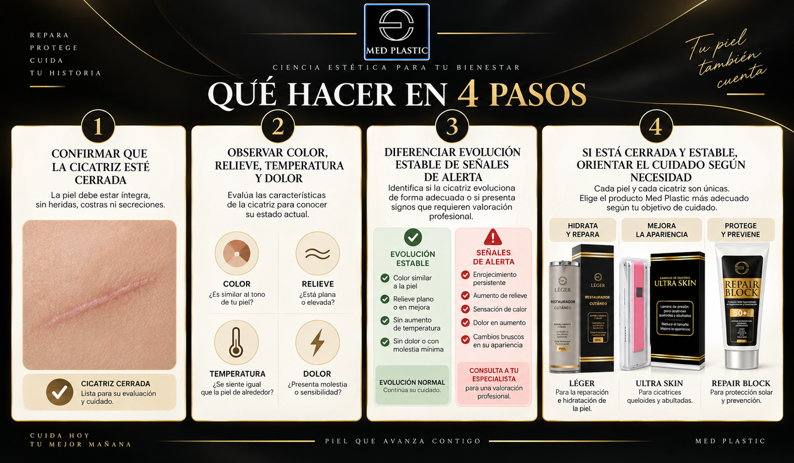 Qué hacer si una cicatriz está roja después de cirugía en 4 pasos