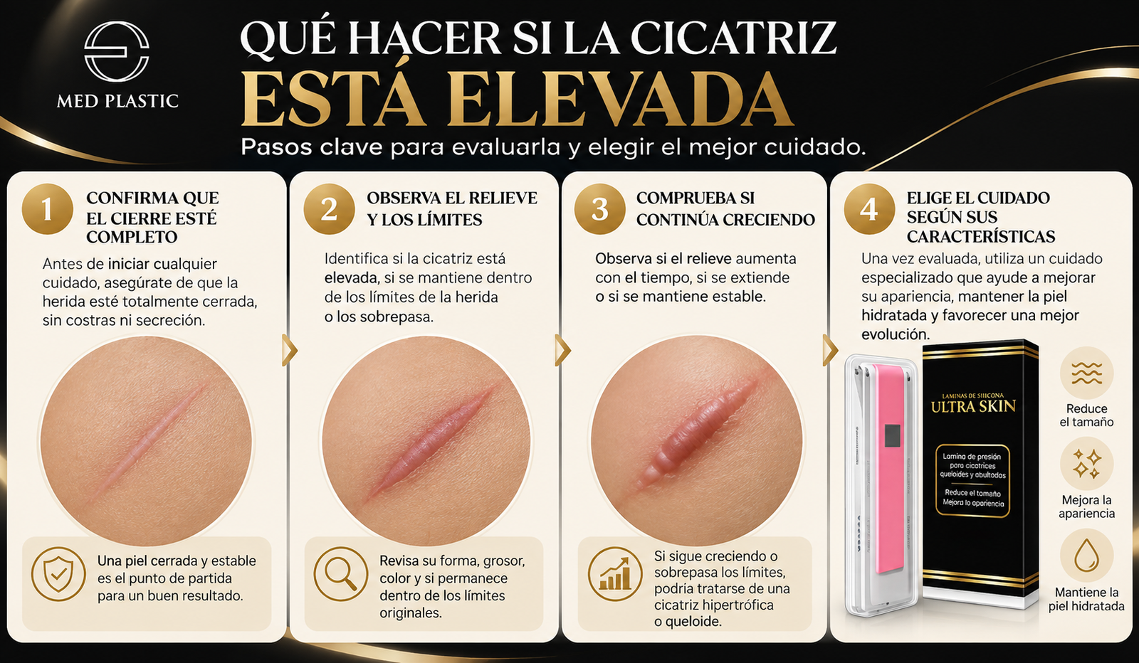 Qué hacer si una cicatriz está elevada después de una cirugía